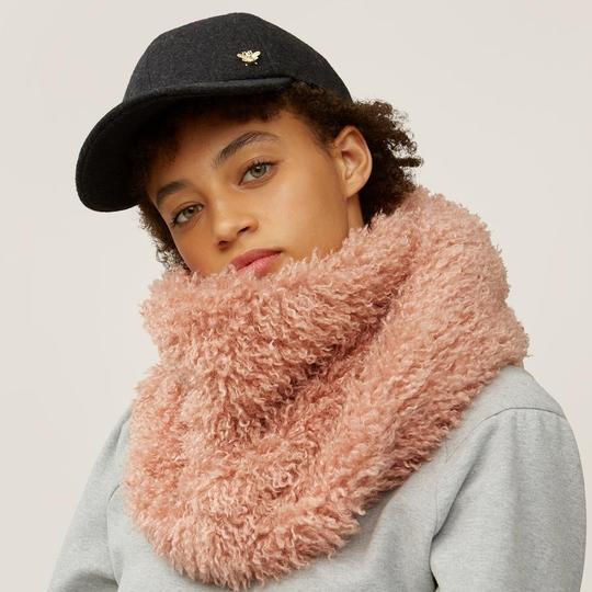 Nooki Teddy Faux Fur Mongolian Snood - Pink