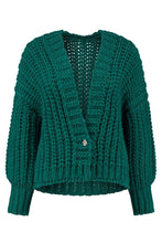 POM CARDIGAN - PACIFIC GREEN