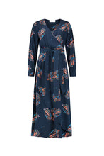 POM DRESS - LEAH MYTHICAL BIRDS BLUE