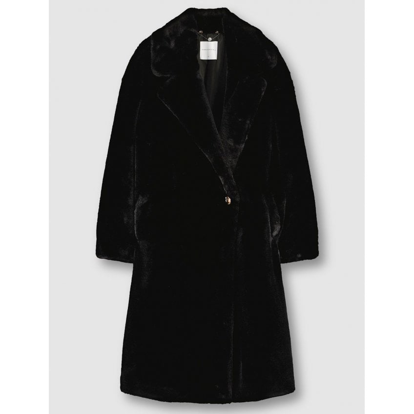 RINO & PELLE KIORA LONG DOUBLE BREASTED COAT BLACK