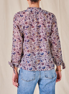 M.A.B.E. Rosa Print Long-Sleeved Top