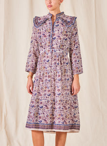 M.A.B.E Rosa Print Midi Dress