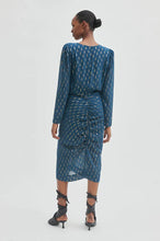 Second Female Chavella Midi Dress Stratified Sea