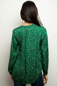 Primrose Park Sandy Green Leo Blouse