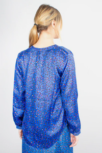 Primrose Park Sandy Blue Leo Blouse