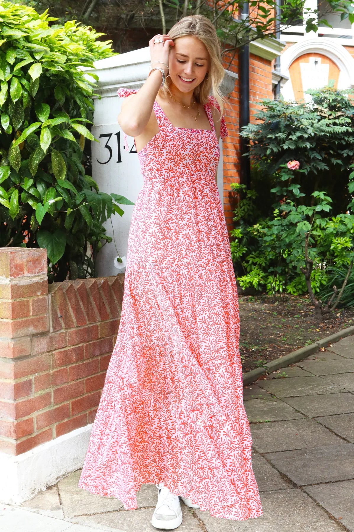 Aspiga Tabitha Coral Maxi Dress BOHO BEACH FEST