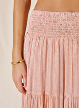 M.A.B.E. Selma Tiered Skirt - Blush