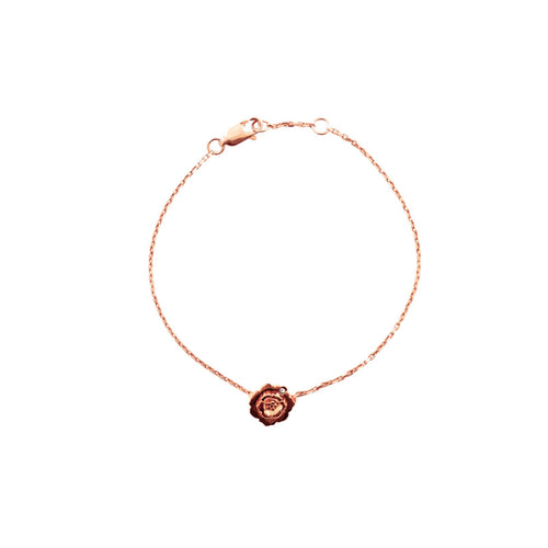 Pureshore Wildflower Bracelet in 18kt Rose Gold Vermeil with a White Diamond