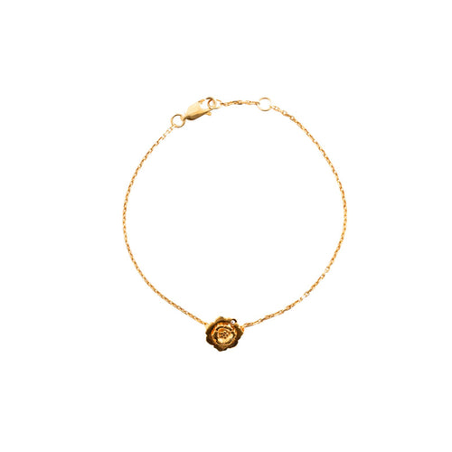 Pureshore Wildflower Bracelet in 18kt Yellow Gold Vermeil with a White Diamond