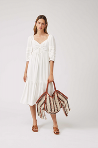 Suncoo Cumbia Dress - Blanc