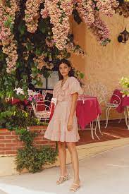 By Malina Clemence Dusty Pink Dress