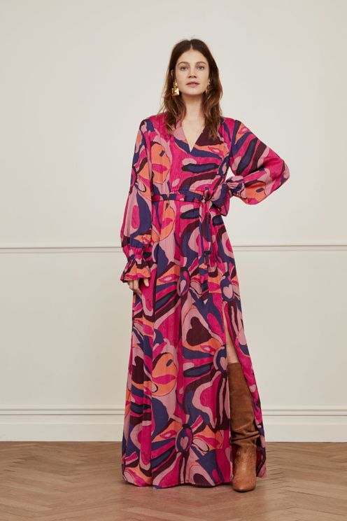 FABIENNE CHAPOT SARA DRESS PINK  BOHO BEACH FEST
