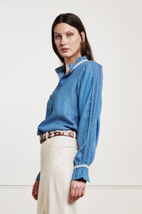 Fabienne Chapot Mimi Denim Blouse