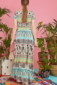 Onjenu Joni Clio Green Maxi Dress