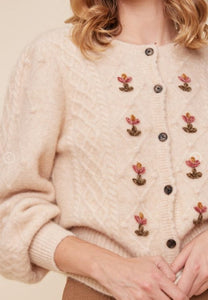 LOUIZON Mellow Cardi Creme