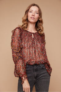 LOUIZON Ottis Blouse Bordeaux