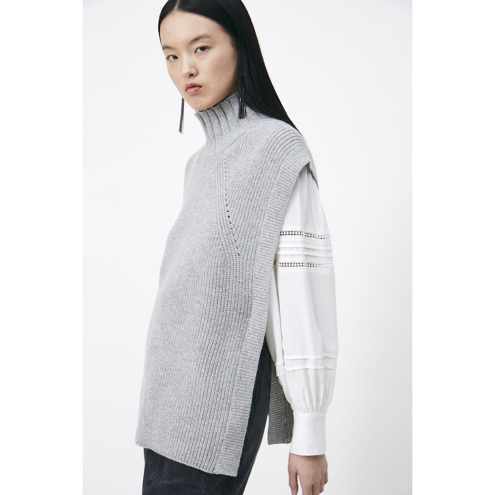 Suncoo Pacome Grey Sleevless Knit Vest