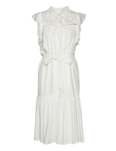 Suncoo Cidji - Midi dress with embroidery detail - White