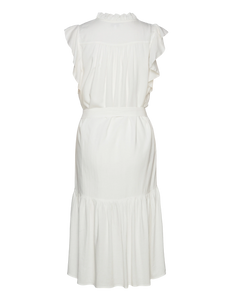 Suncoo Cidji - Midi dress with embroidery detail - White