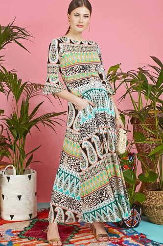 Onjenu Clio Green Tammy Maxi Dress