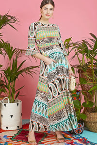 Onjenu Clio Green Tammy Maxi Dress