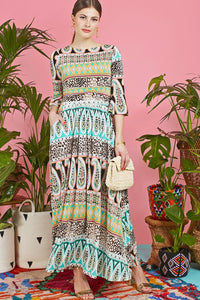 Onjenu Clio Green Tammy Maxi Dress