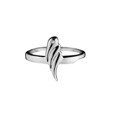 Pureshore Tulipa Ring in Sterling Silver with a White Diamond.